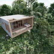 Suite 35 Coastal wood prefab - angled