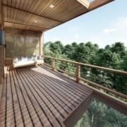 Suite 35 Natural wood prefab - terrace