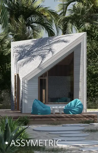 POD 20 ASSYMETRIC Wood Prefab Bali