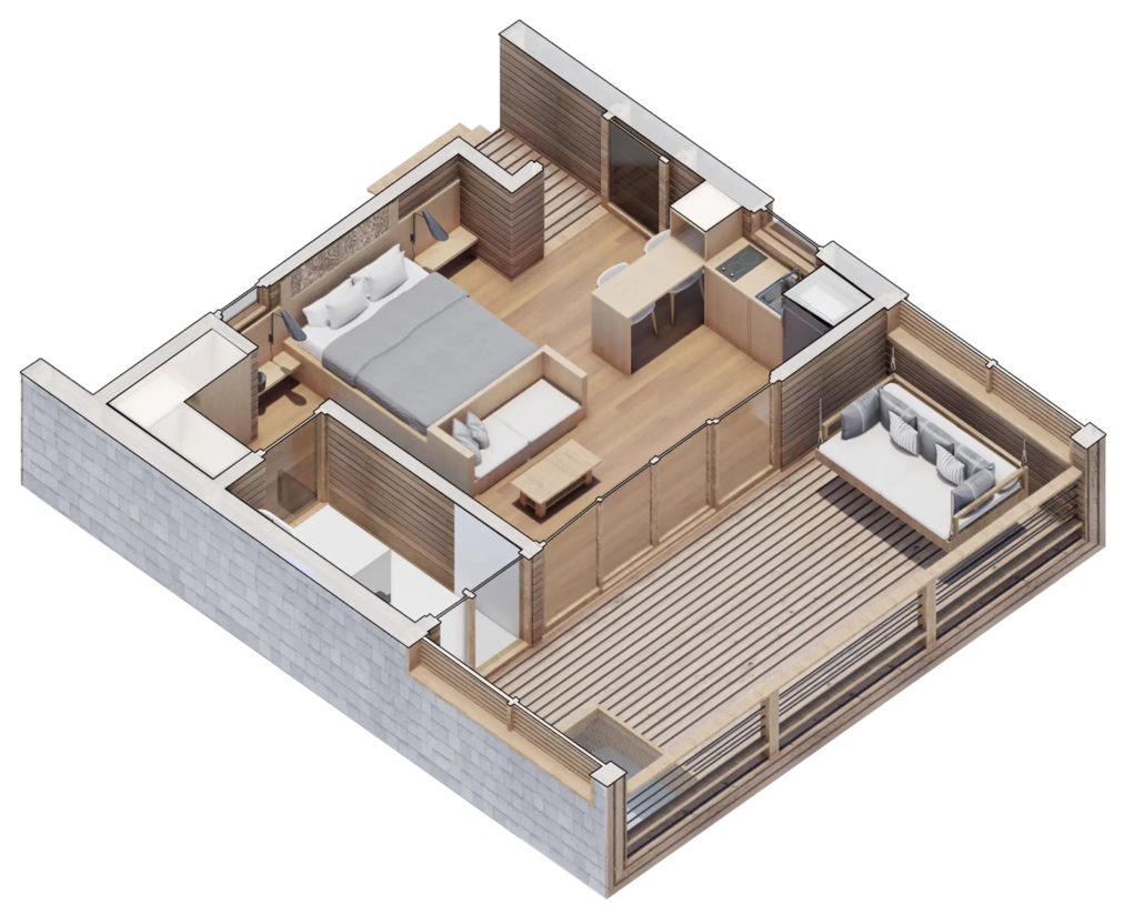 Suite 35 wood prefab 3D